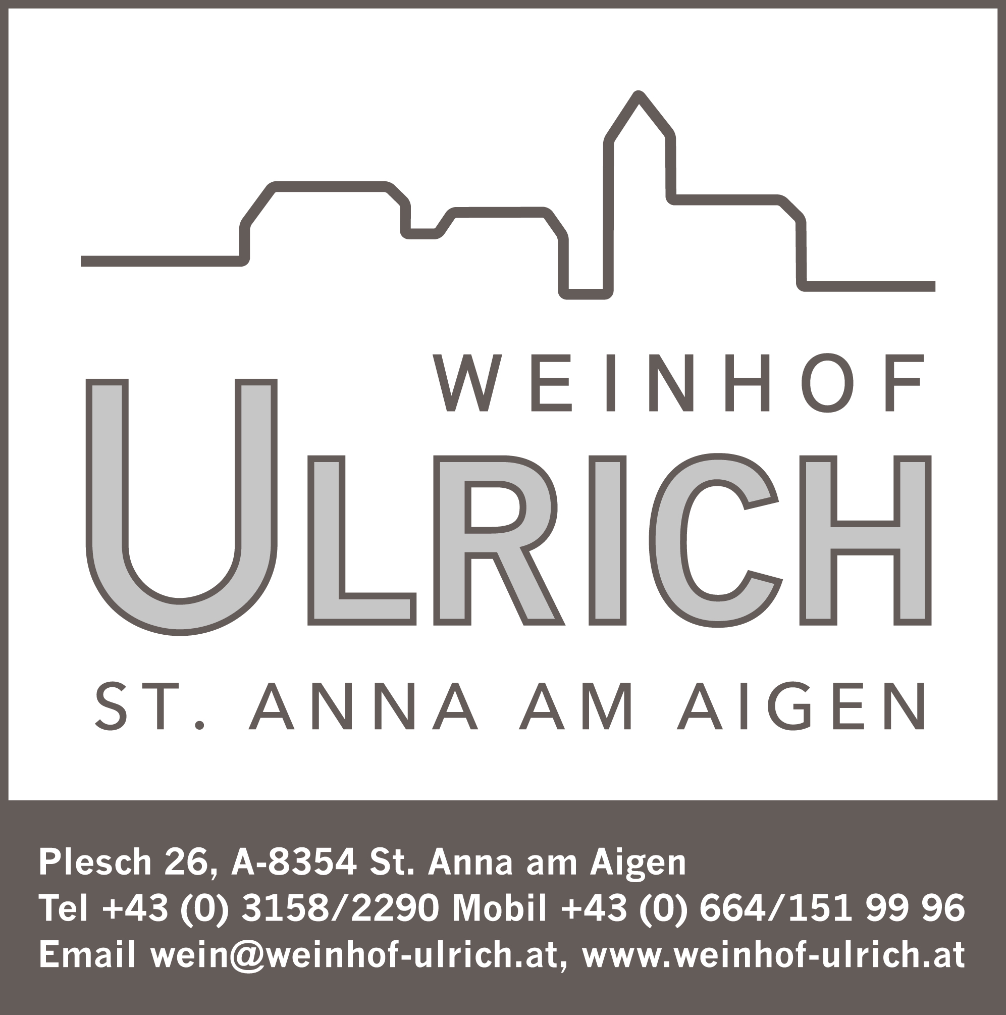Logo Weinhof Ulrich mit Adresse